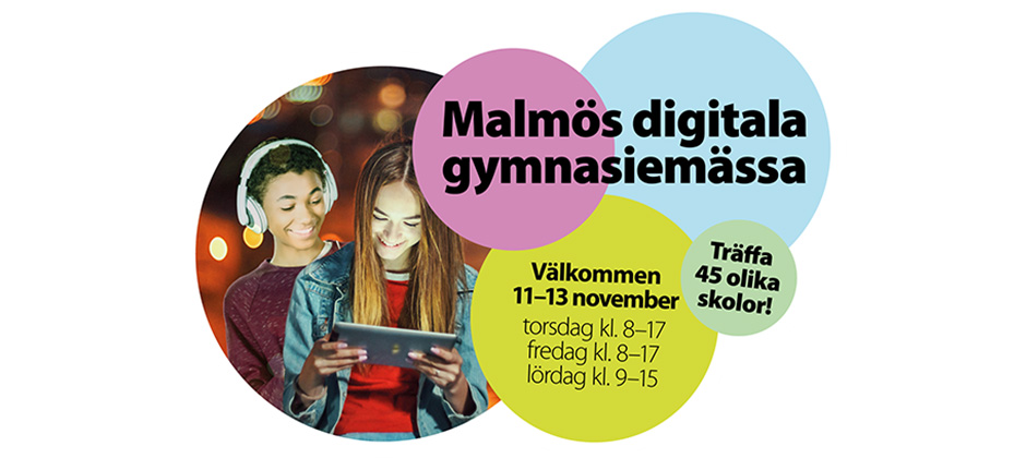 Samarbetspartner till Malmös Digitala gymnasiemässa för andra året